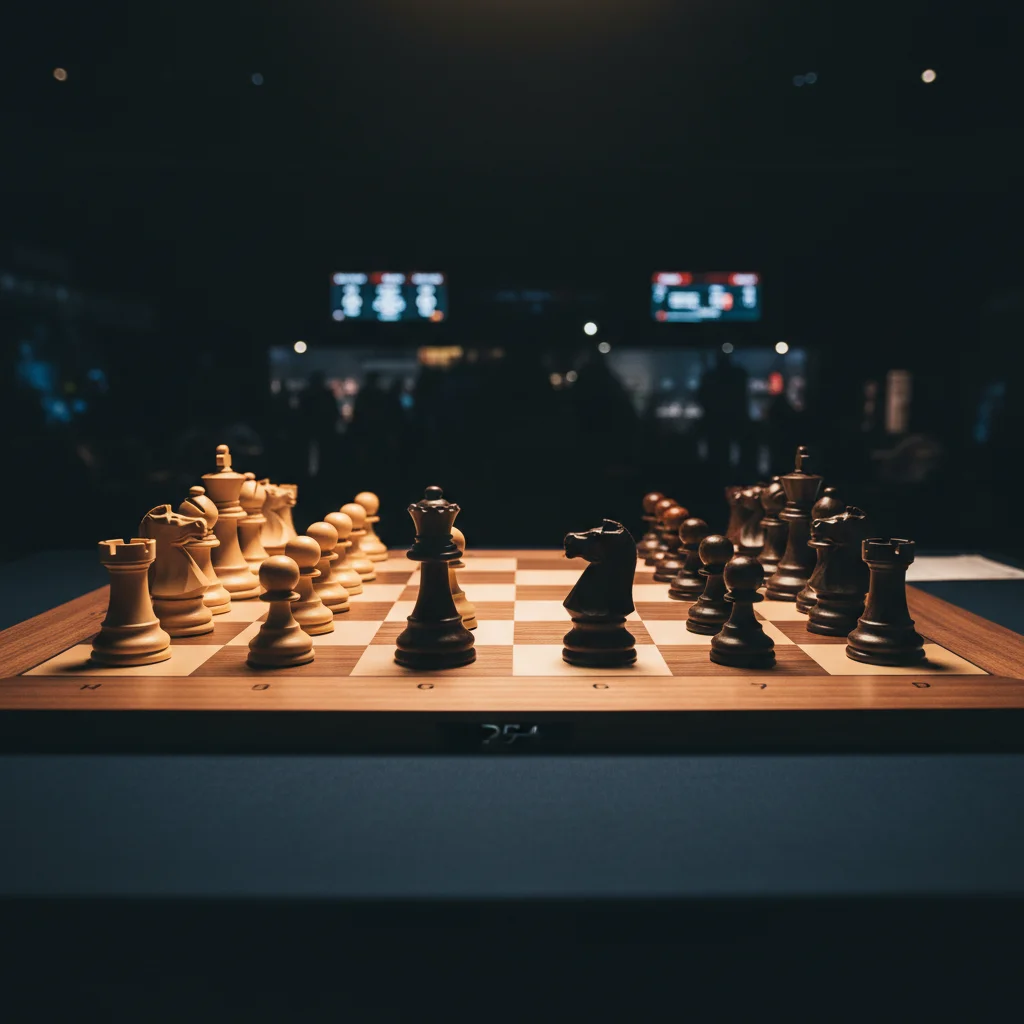 Schackbrade med oppningsstallning - illustration for schackoppningar for nyborjare