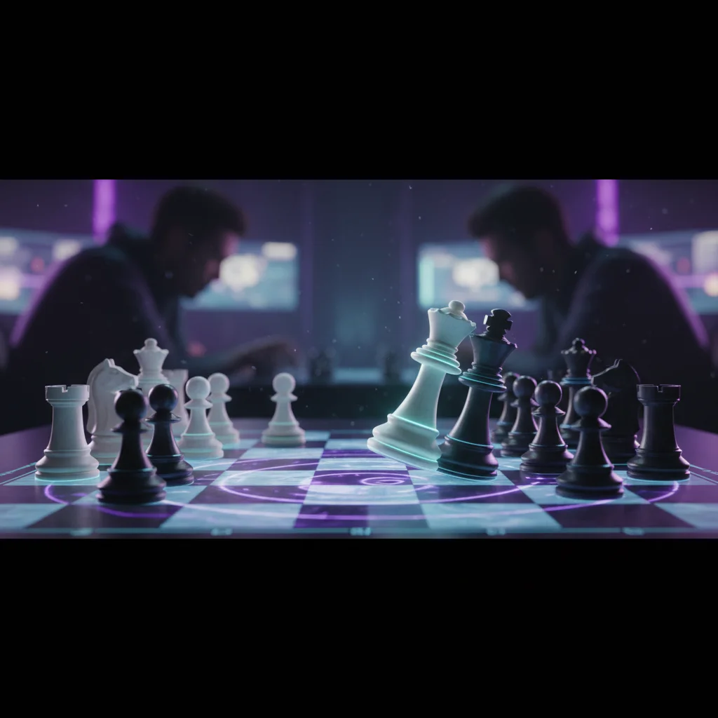 Schacktaktik - gafflar, bindningar och offer illustrerade pa ett schackbrade